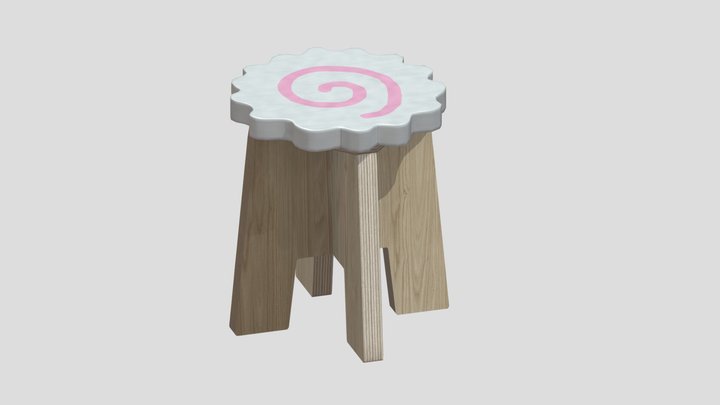 Naruto Stool 3D Model