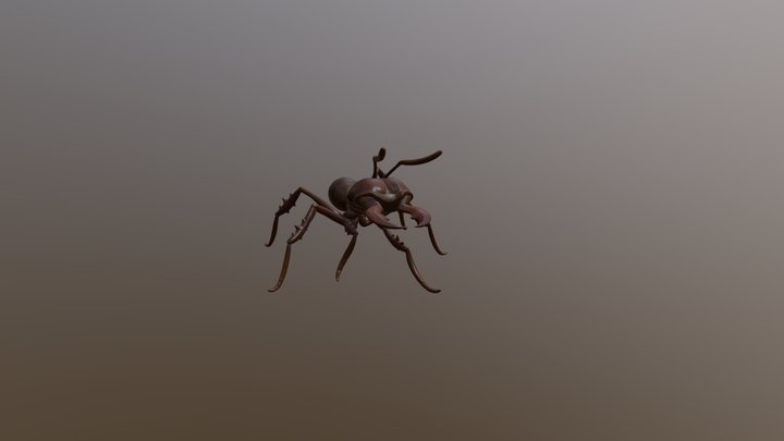 Ant soldier from graunded 3D Model