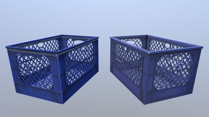 Half-Life 2 Remake. Plastic Crate 3D Model