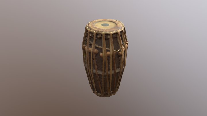 Traditional Drum 3D Model