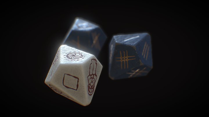 Fictional d10 3D Model