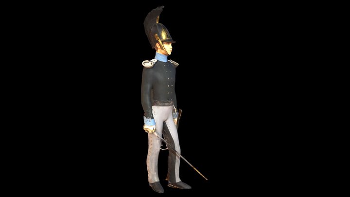 Chief Officer of the Novorossiysk Dragoon Regime 3D Model