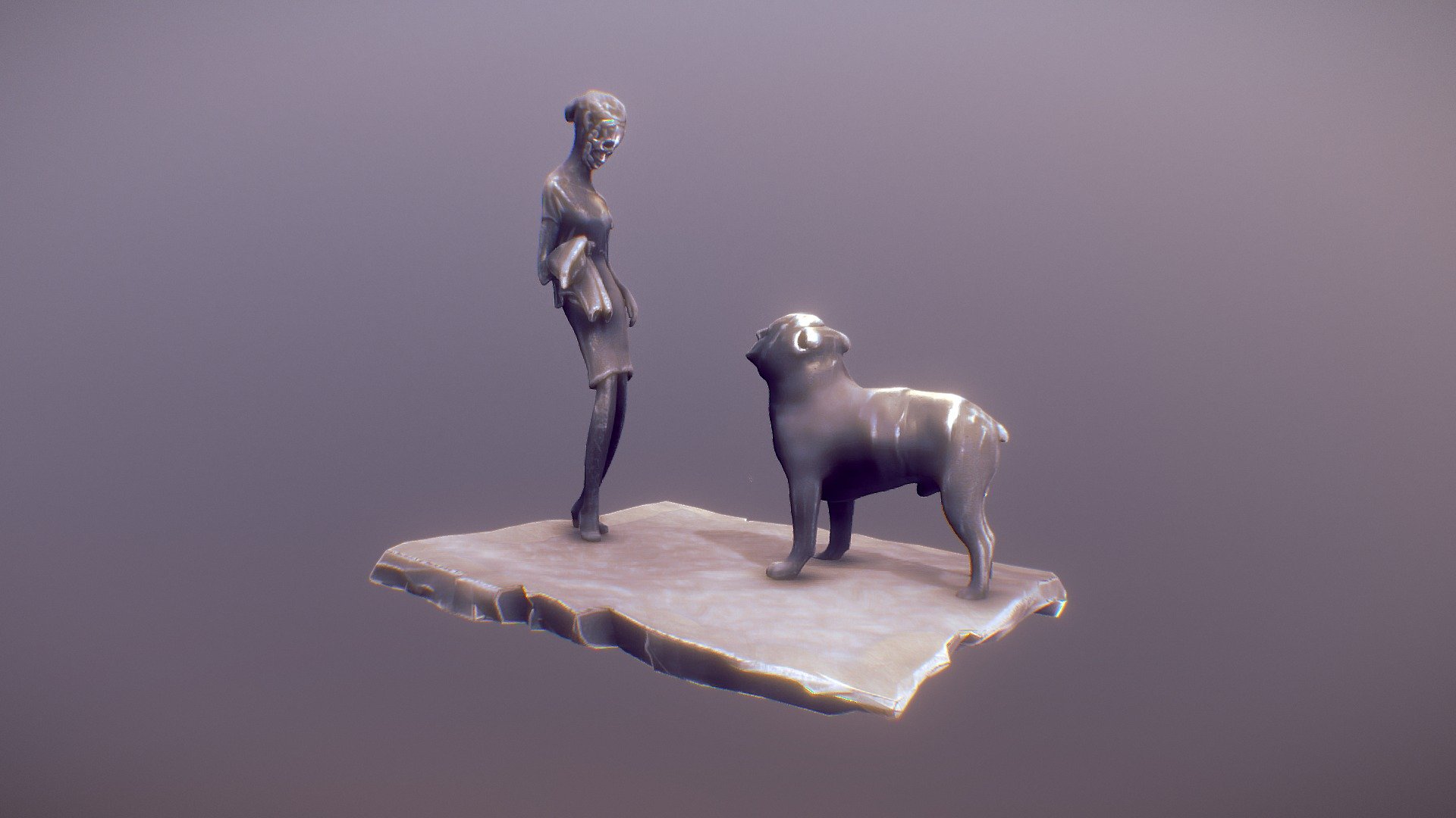 LADY AND THE DOG
