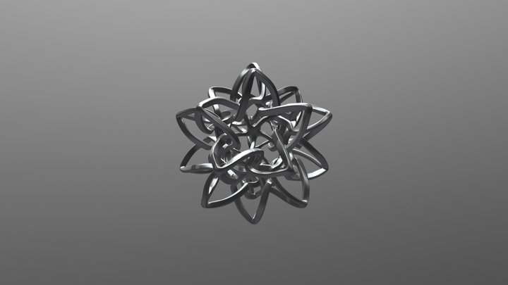 Interlocked Star Nest 3D Model