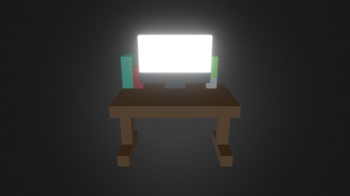 Desk / MagicaVoxel 3D Model