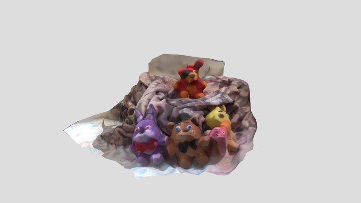 Modelo 3D de los peluches de FNAF 3D Model