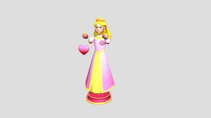 Princess Themed Chess Set - King 3D Model