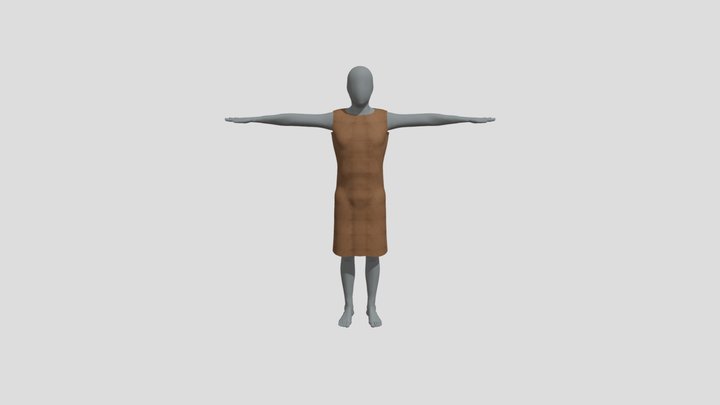 Faceless Man wearing robes 3D Model