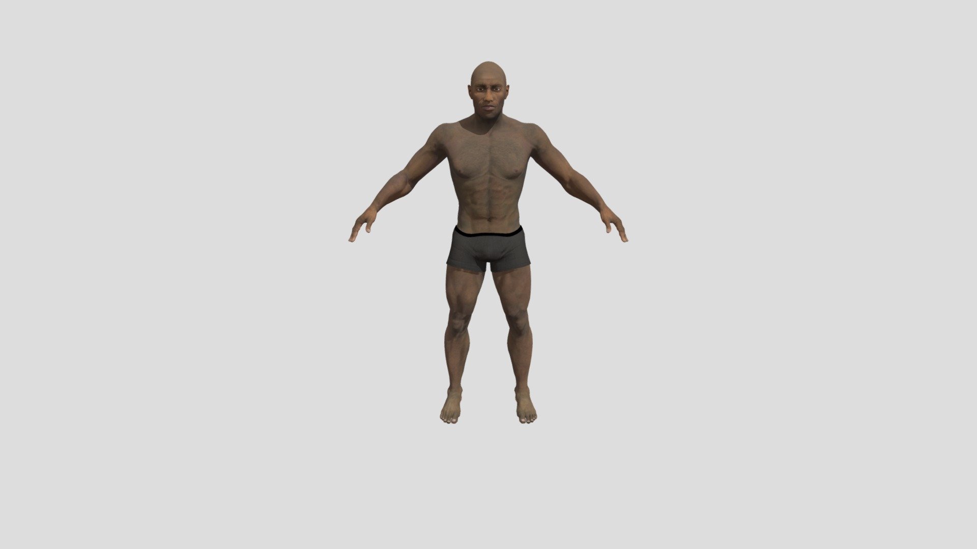Realistic African American Man - 3D model by Hamza Khaloui ...