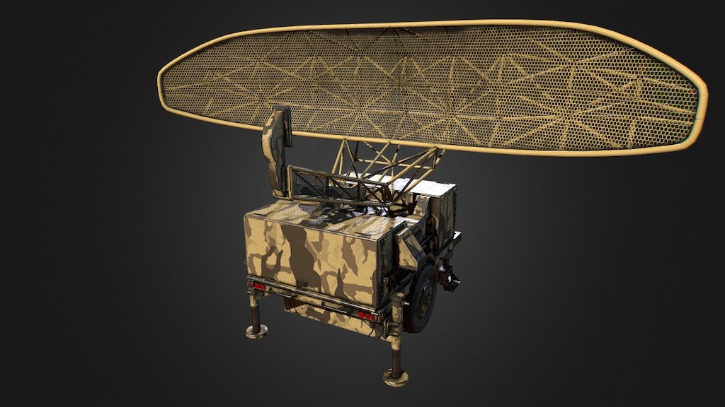 Sentinel Radar - Pulse Acquisition Radar - Buy Royalty Free 3D model by ...