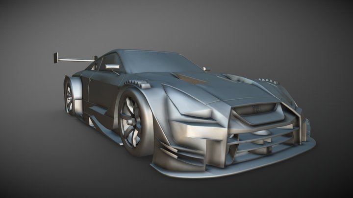 Nissan GTR GT500 3D Model