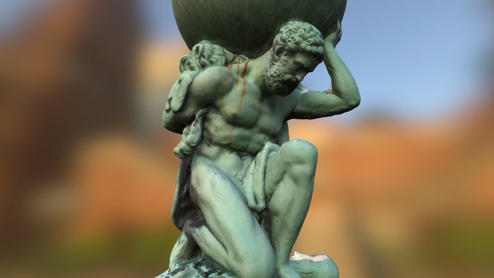 Hercules holding Globe 3D Model