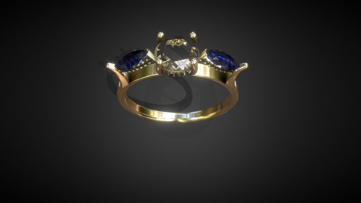 Engagement Ring 3D Model