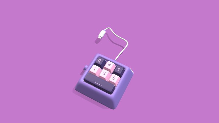 Mechanical Keyboard 3D Model