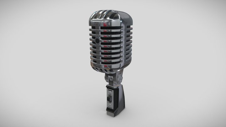 Shure SH55 Series 2 Microphone – Modello 3D gratuito STL