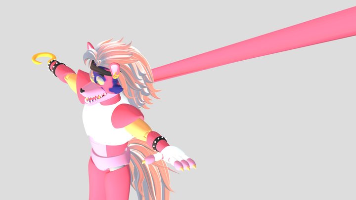 Glamrock Foxy 3D Model