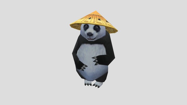 Panda of chicken gun 3D Model