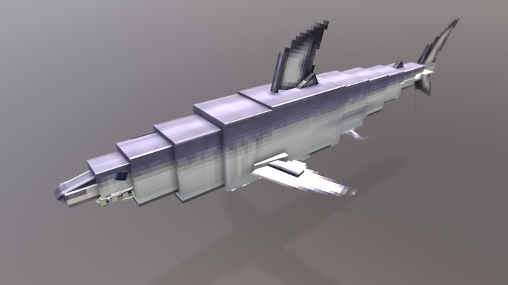 Shark Mako Minecraft 3D Model