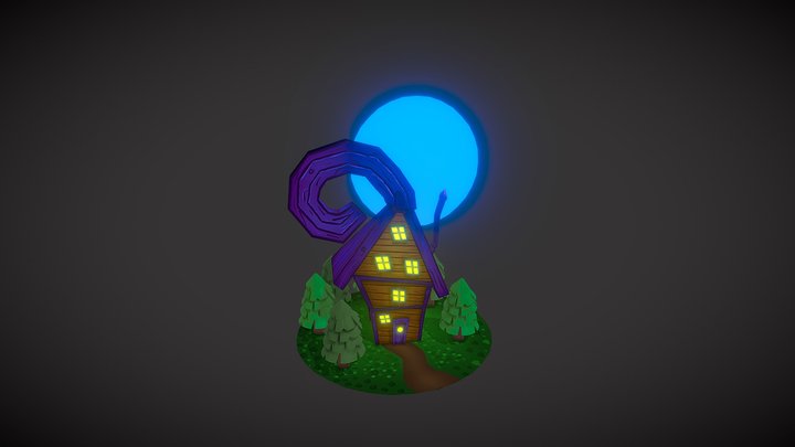 The Kooky Witch's Cabin 3D Model