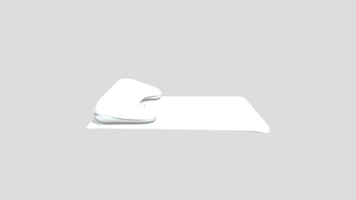 Bed and Pillow 3D Model