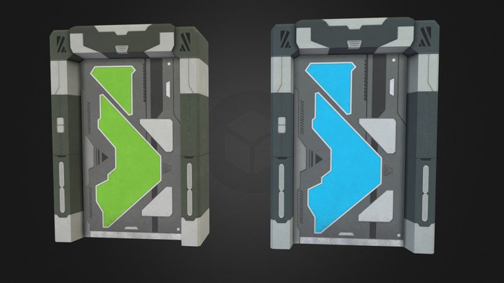 SciFi Door Vol1 - Door 05 3D Model