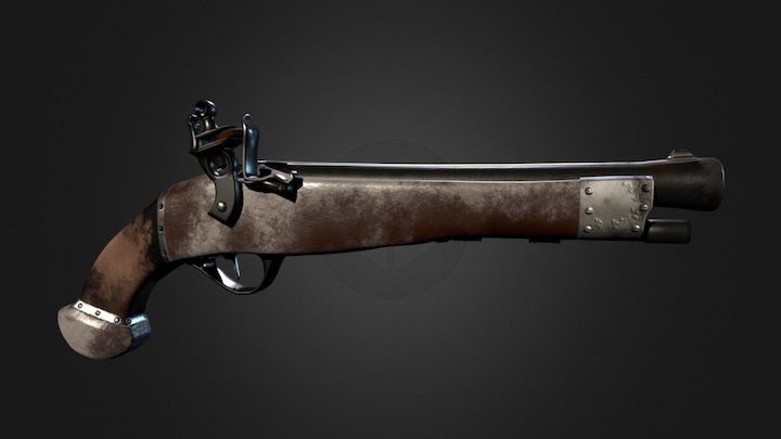 Revolver 3D Model