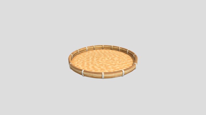 กระด้ง (Bamboo Winnowing Tray) 3D Model