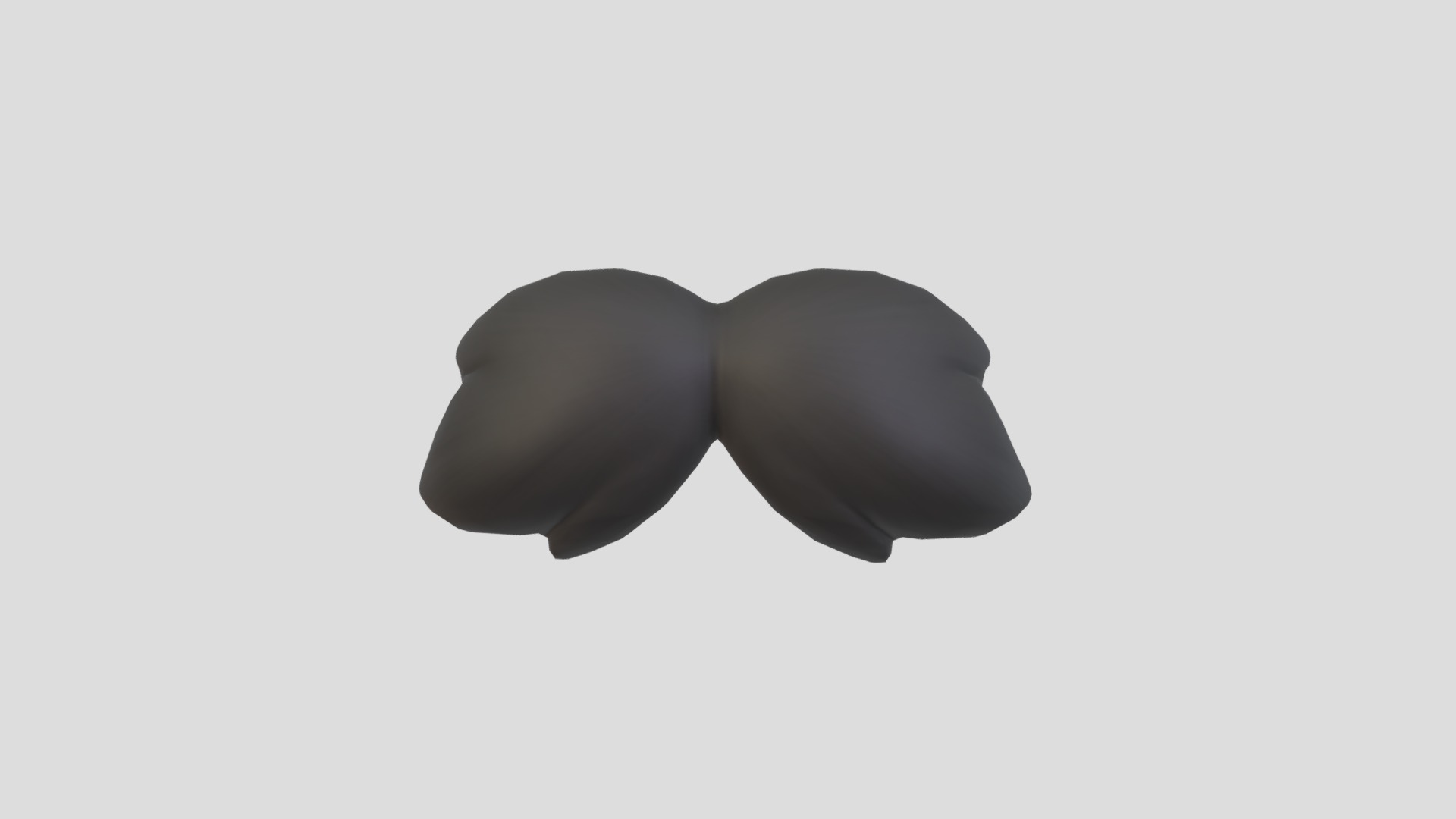 3D model Mustache 03 - This is a 3D model of the Mustache 03. The 3D model is about a black apple logo.