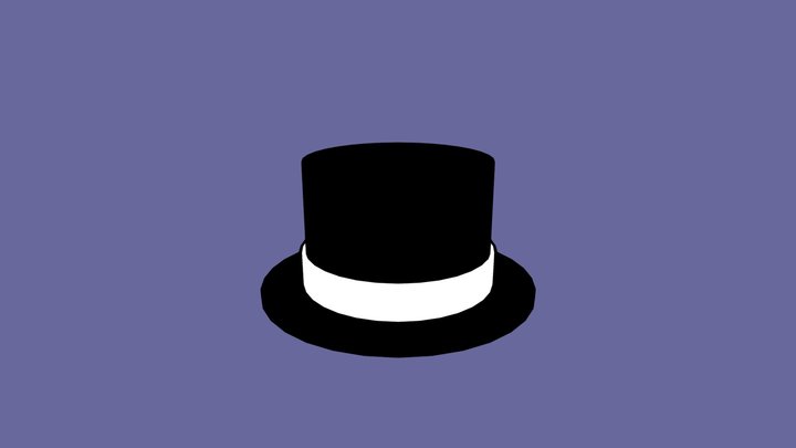 English boater hat 3D Model