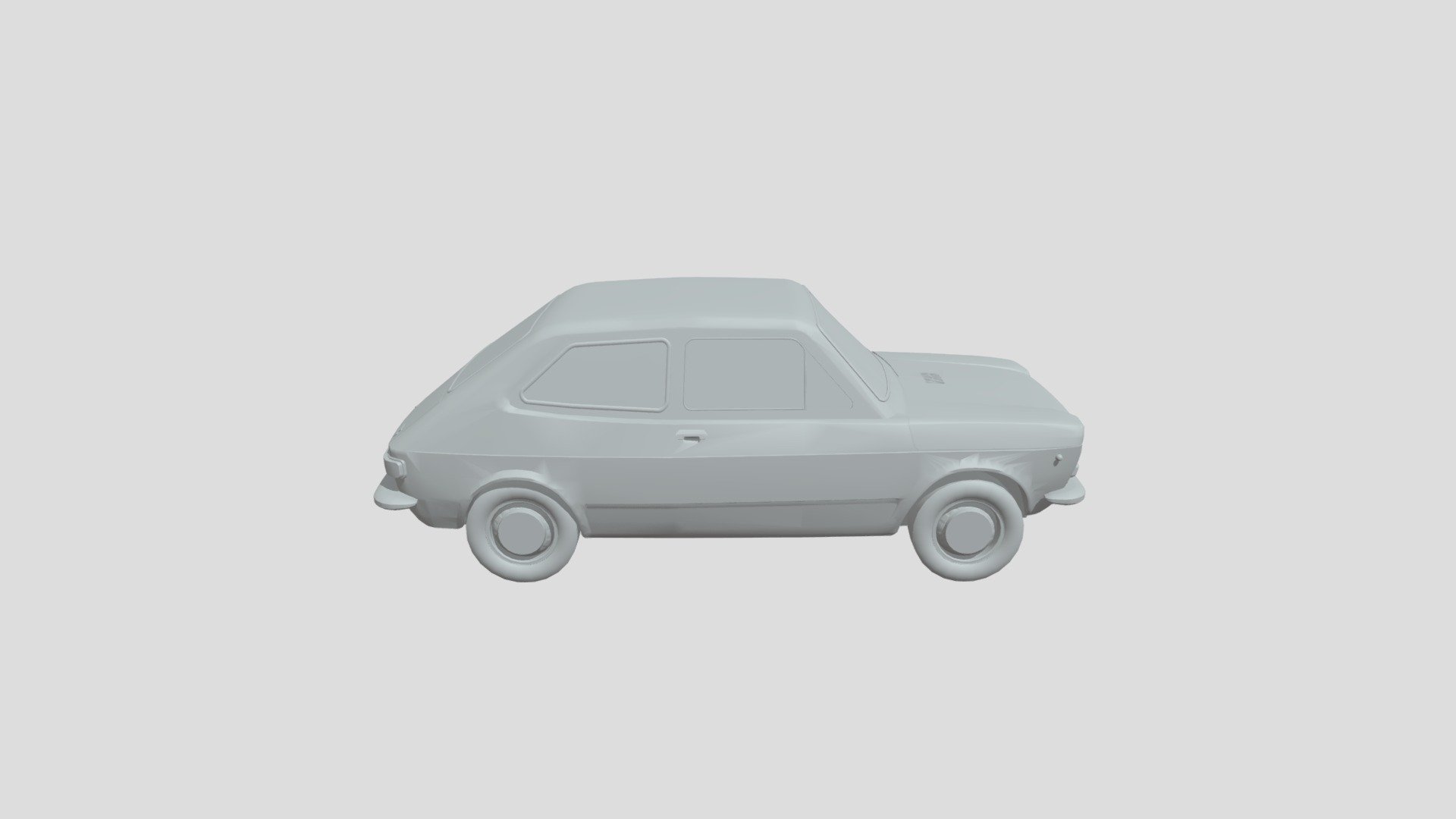 FIAT 127 1971 scale1-65 for 3D-printing - Download Free 3D model by ...