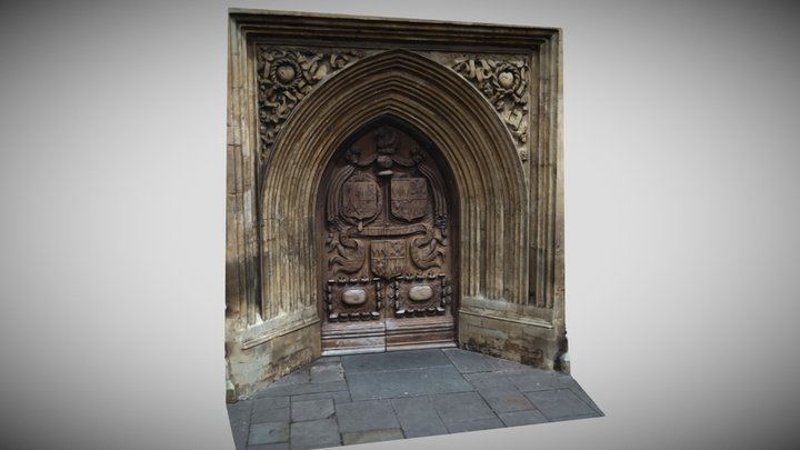 Bath Abbey, England - West Door 3D Model