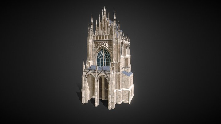 Grand Cathedral Gate 3D Model