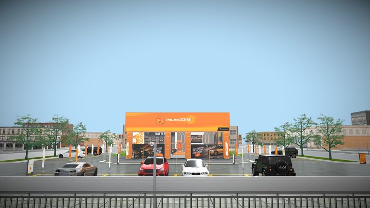 POWERZONE BATTERY STORE V2 3D Model