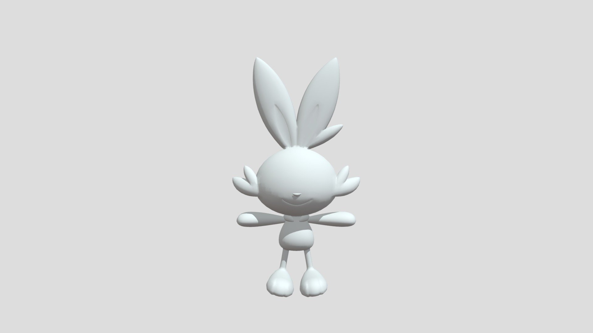 Pokemon - #0813 Scorbunny - Download Free 3D model by HAFIZ1348 ...