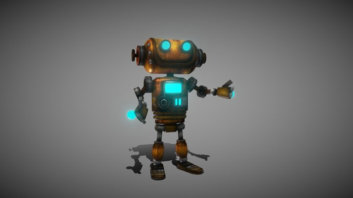 Robot Character 2 3D Model