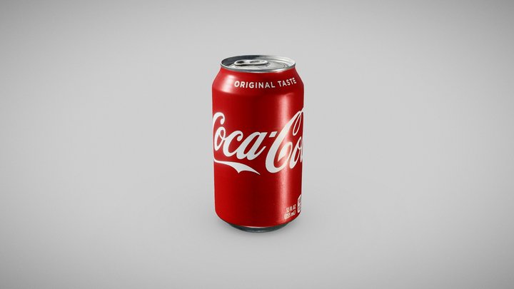 A Can of Coke 3D Model