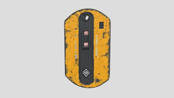 Futuristic Cyberpunk Dogtag – Free 3D Model STL