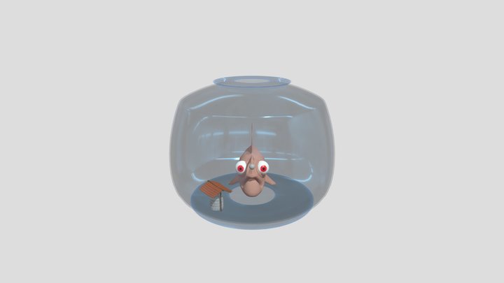 Fish in a Bowl 3D Model