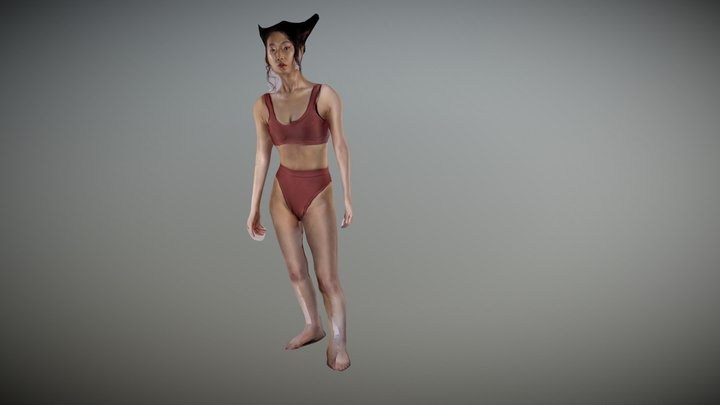 Demonic woman standing - Photogrametry 3D Model