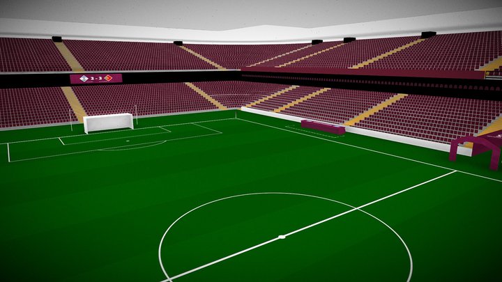 World Cup 2022 Qatar Concept Stadium 3D Model