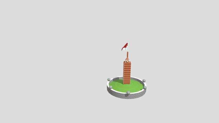 TUGU SIMPANG LIMA BANDUNG 3D