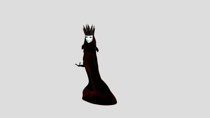 Spooky scary evil queen lady 3D Model