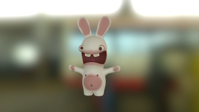Raving Nipple Rabbit 3D Model