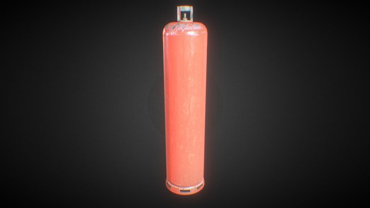 Gas cylinder 3D Model