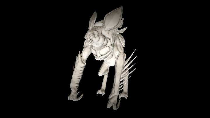 Swamp Monster final Sculpt 3D Model