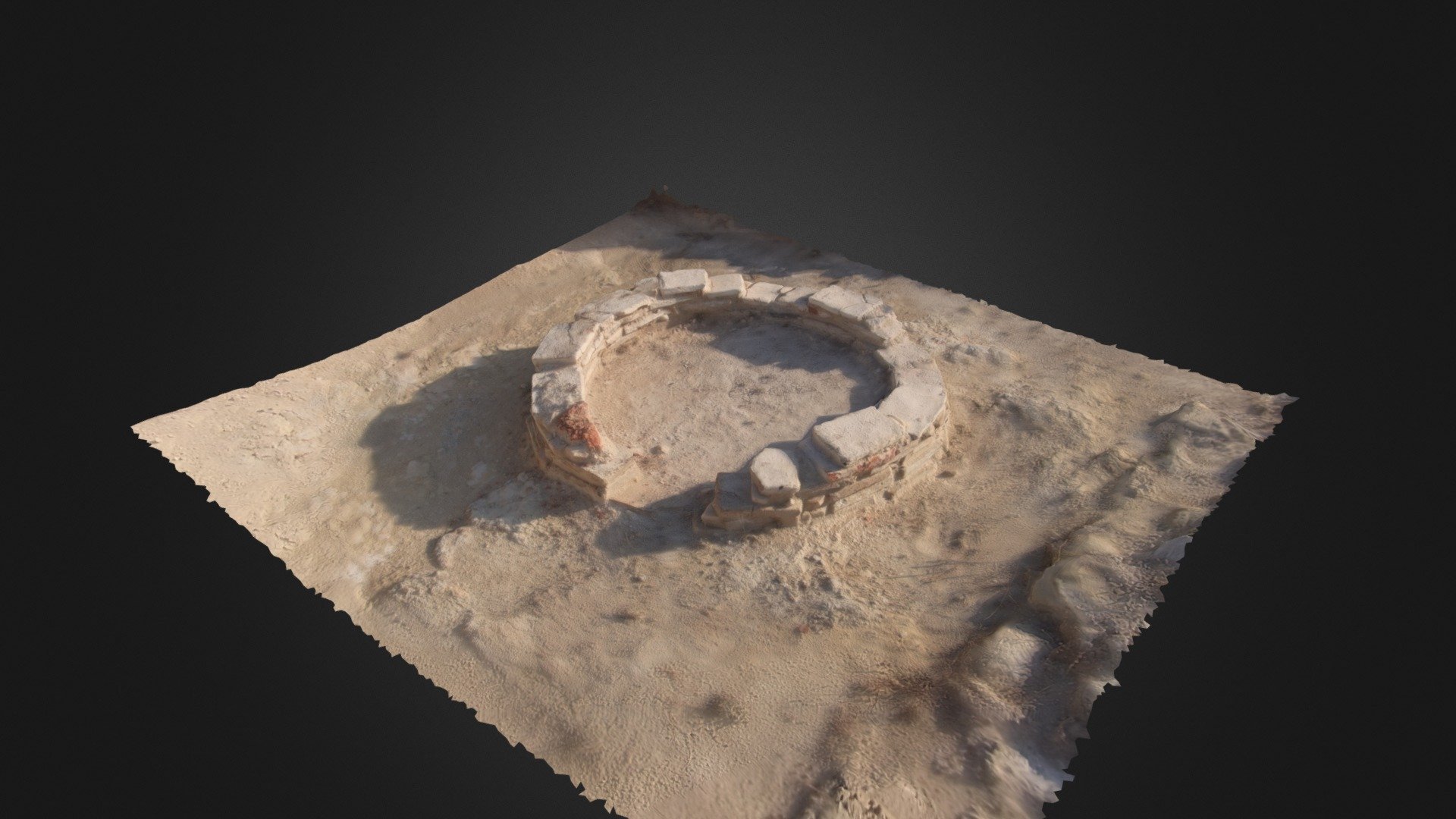 Molae de ladrillo del Torcularium de villaricos