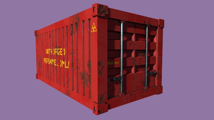 Ship container closed 3D Model