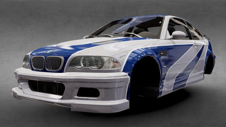 [Real Racing 3] 2004 BMW M3 GTR – Modello 3D gratuito STL