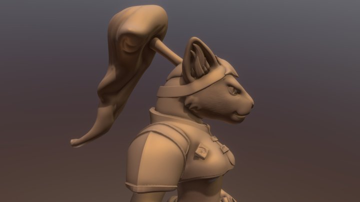 Panther Guardswoman from Sdorica:Mirage 3D Model