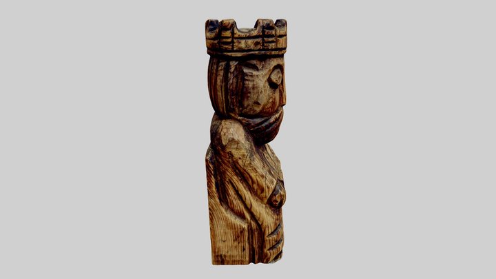 Wooden figure 3D Model